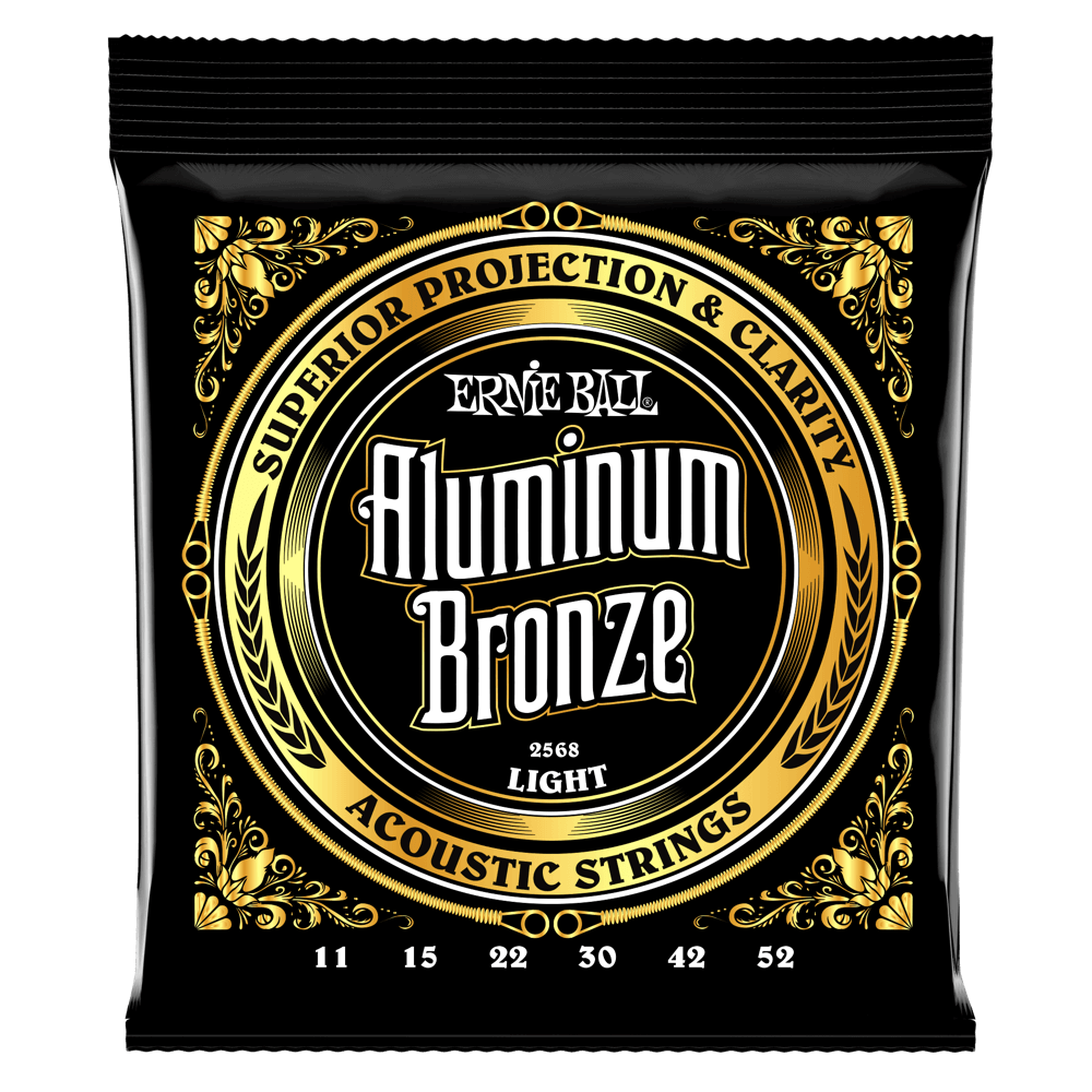 Ernie Ball 2568 Aluminum Bronze Acoustic Guitar Strings 11-52