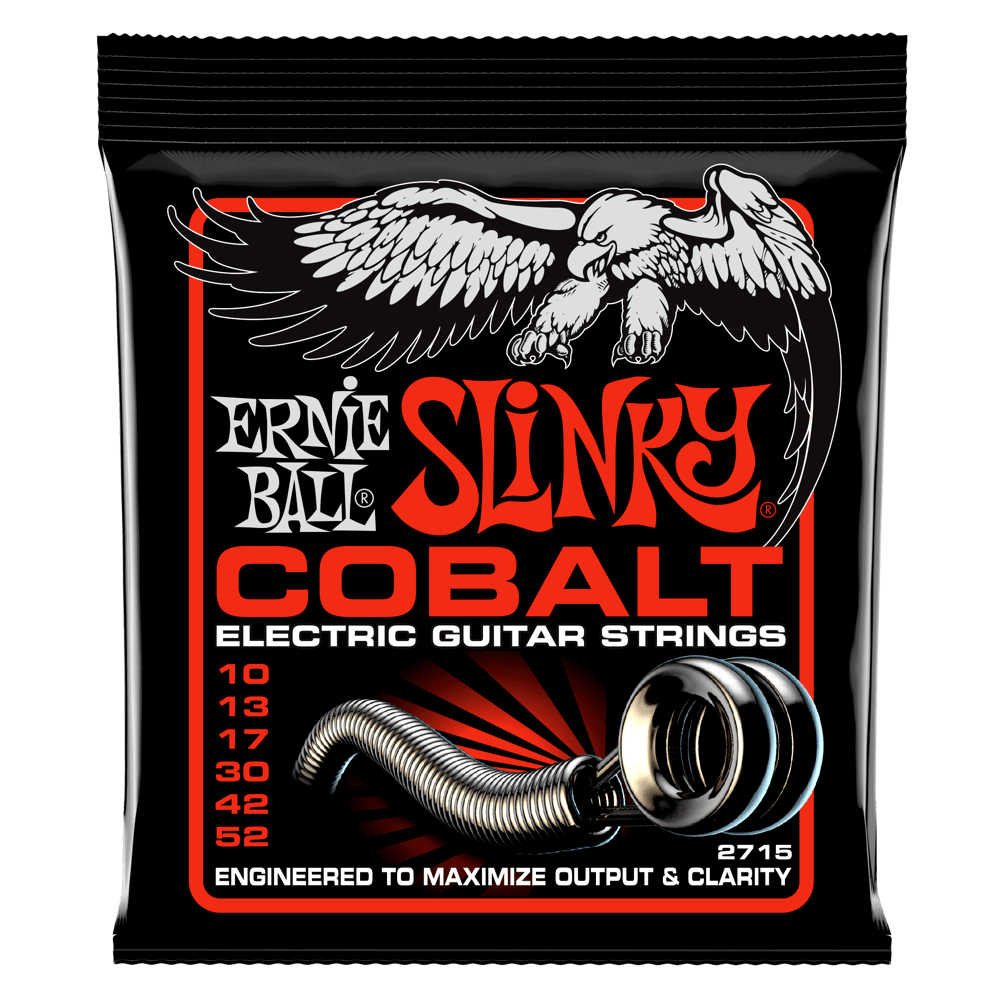 Ernie Ball 2715 Cobalt Slinky Top Heavy Bottom Electric Guitar Strings 10-52