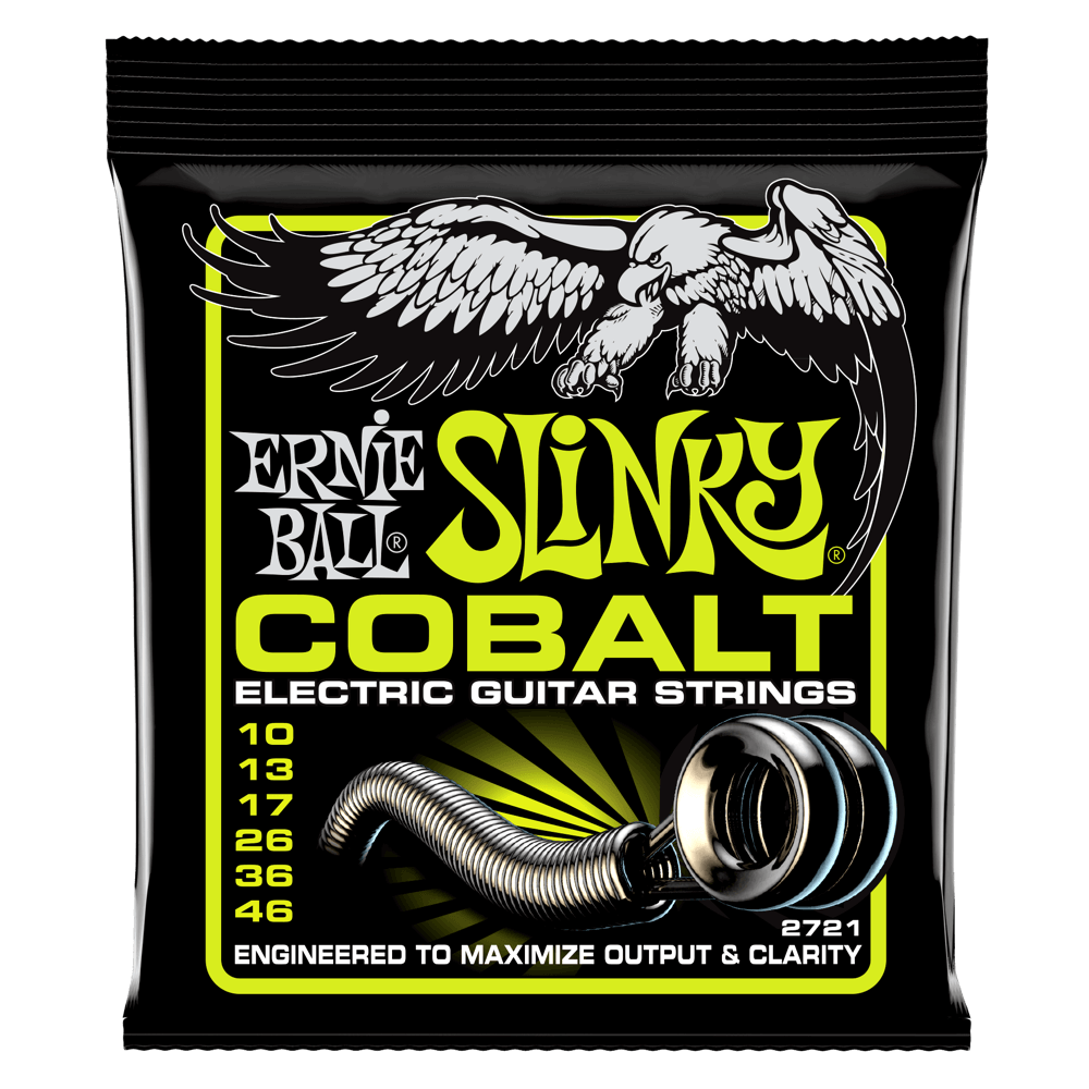 Ernie Ball 2721 Cobalt Regular Slinky Electric Guitar Strings 10-46