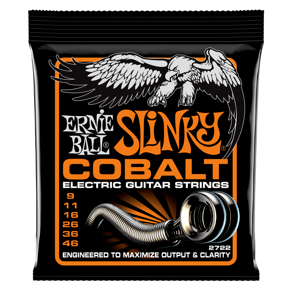 Ernie Ball 2722 Cobalt Hybrid Slinky Electric Guitar Strings 9-46