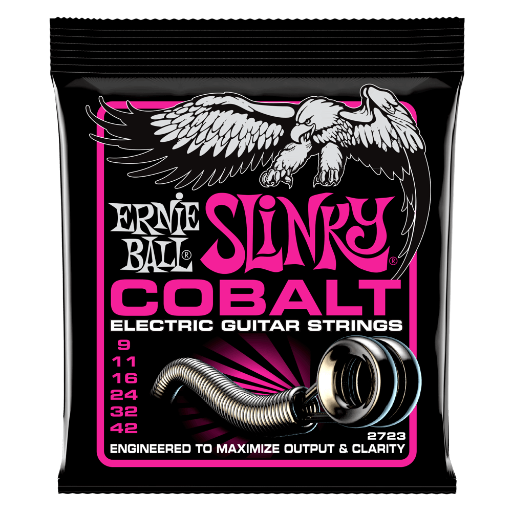 Ernie Ball 2723 Cobalt Super Slinky Electric Guitar Strings 9-42