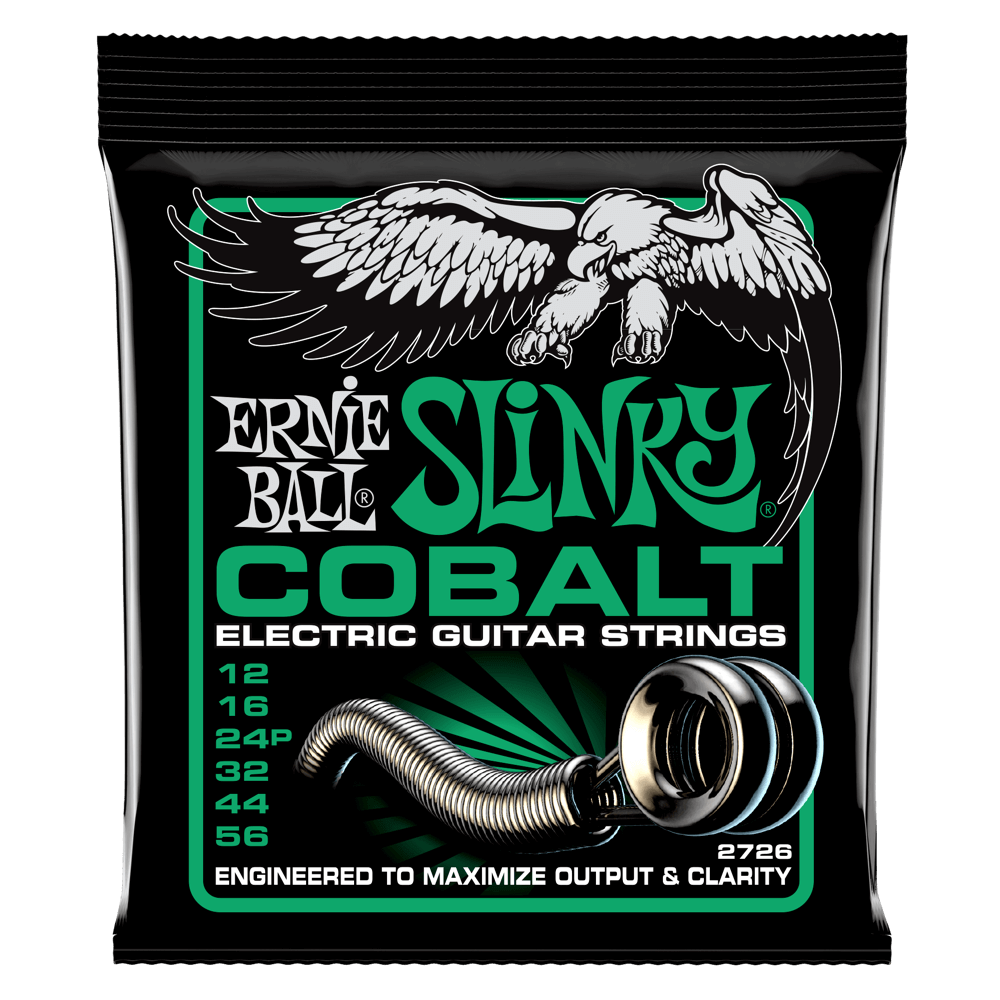 Ernie Ball 2726 Cobalt Not Even Slinky Electric Guitar Strings 12-56