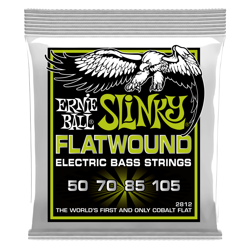 Ernie Ball 2812 Regular Slinky Flatwound Electric Bass Strings 50-105