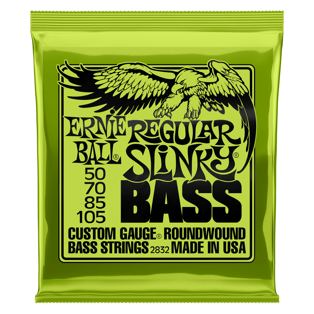 Ernie Ball 2832 Regular Slinky Electric Bass Guitar Strings 50-105