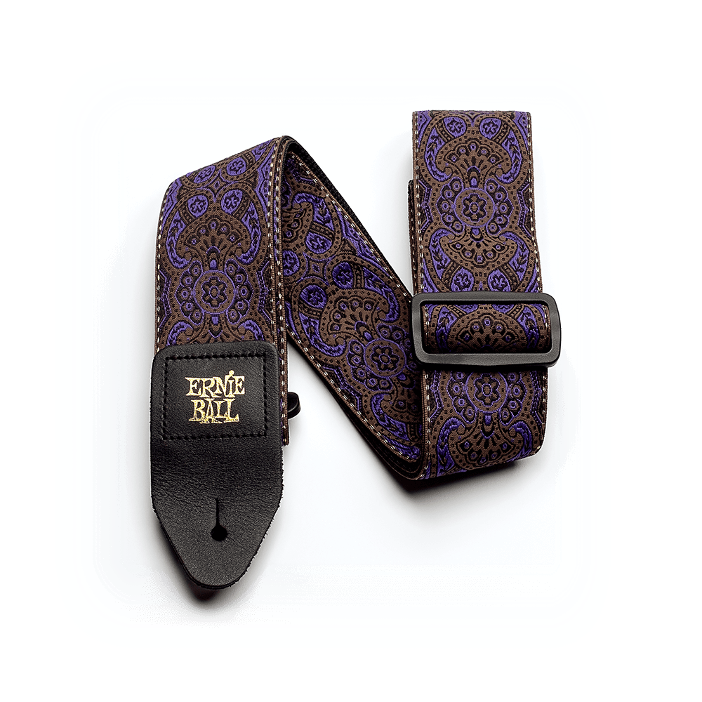 Ernie Ball 4164 Purple Paisley Jacquard Guitar Strap