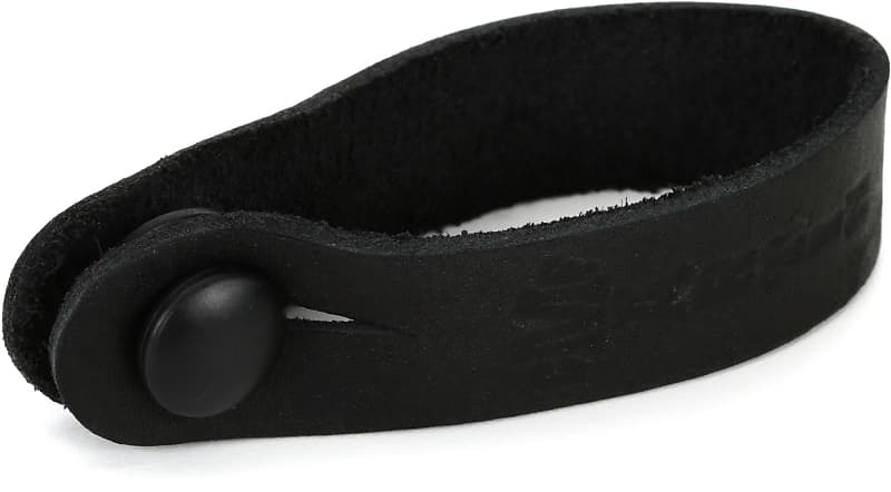 Martin A0031 Leather Guitar Headstock Strap Tie - Black