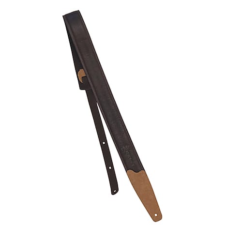 Martin A0101 Embossed Leather Guitar Strap - Dark Brown