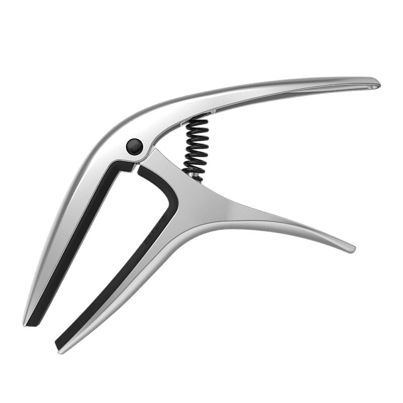 Ernie Ball Axis Capo Dual Radius Guitar Capo Silver Satin 9601