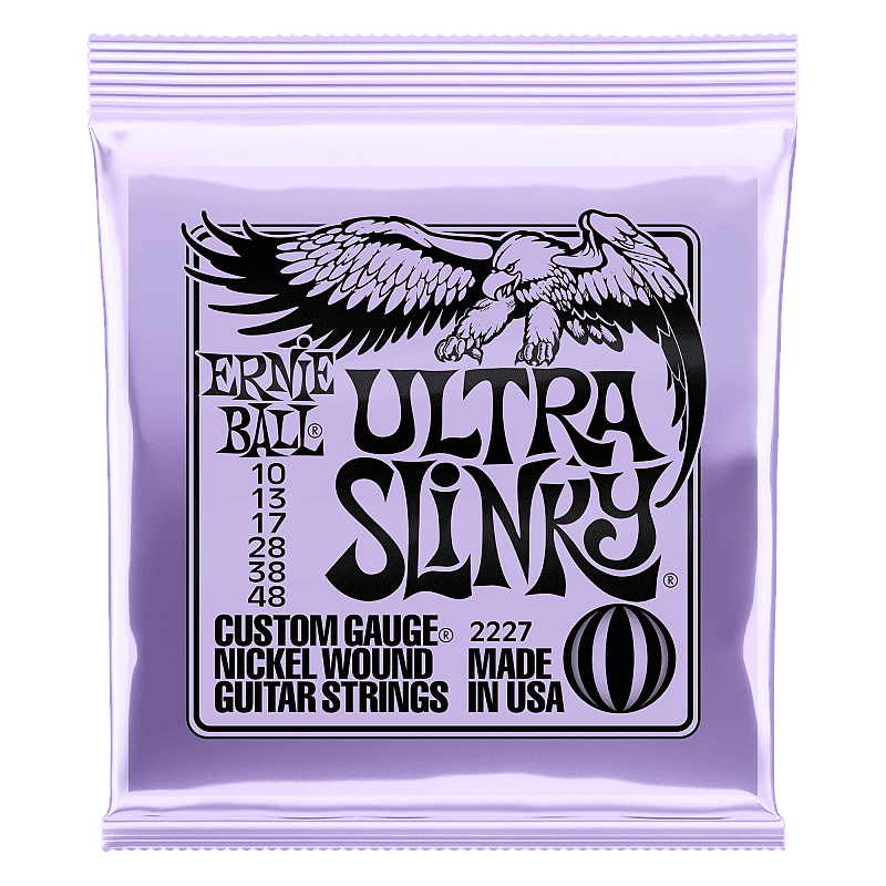Ernie Ball 2227 Ultra Slinky Nickel Wound Electric Guitar Strings 10-48