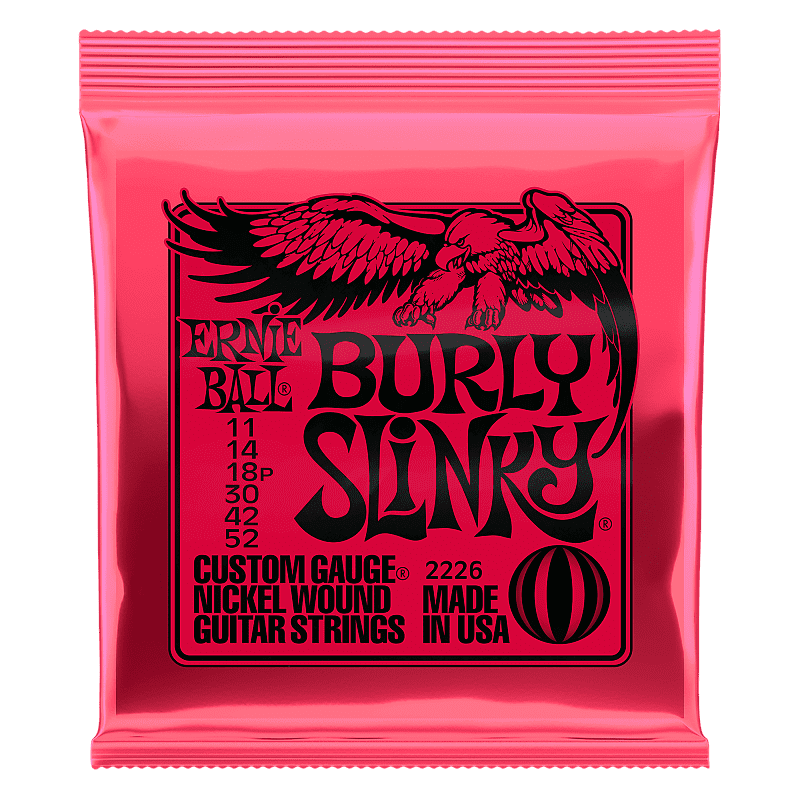 Ernie Ball 2226 Burly Slinky Nickel Wound Electric Guitar Strings 11-52