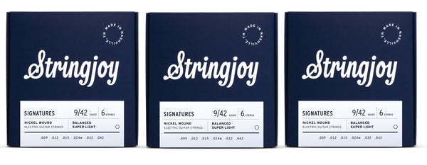Stringjoy BAL9 Signature Balanced Super Light Electric Guitar String S ...