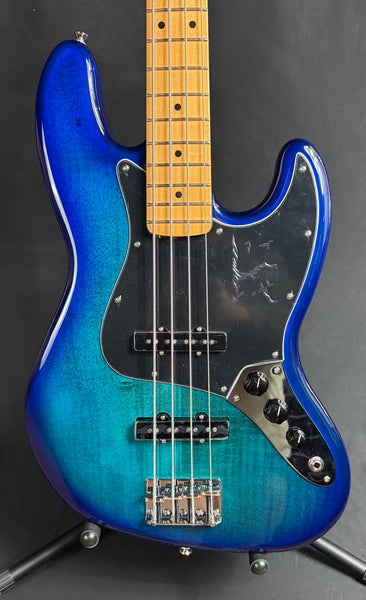Fender Player II Jazz Bass Plus Top 4-String Bass Guitar Blue Burst Finish