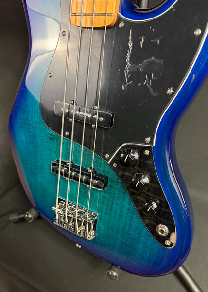 Fender Player II Jazz Bass Plus Top 4-String Bass Guitar Blue Burst Finish