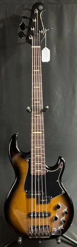 Yamaha BB735A Broad Bass 5-String Bass Guitar Dark Coffee Sunburst w/ Gig Bag (017)