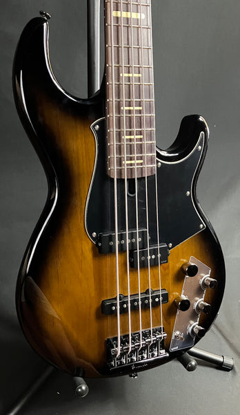 Yamaha BB735A Broad Bass 5-String Bass Guitar Dark Coffee Sunburst w/ Gig Bag (017)