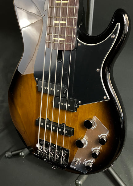 Yamaha BB735A Broad Bass 5-String Bass Guitar Dark Coffee Sunburst w/ Gig Bag (017)