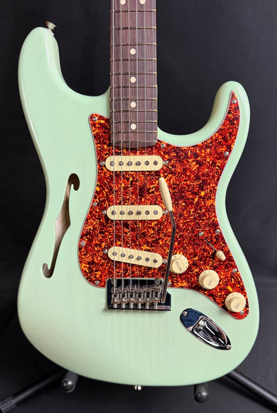 Fender American Professional II Thinline Stratocaster Electric Guitar Surf Green w/ OHSC