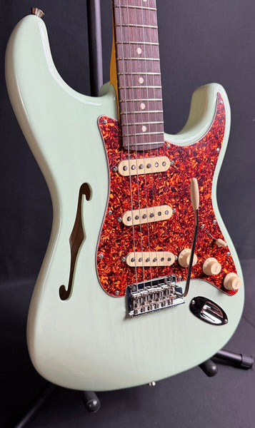 Fender American Professional II Thinline Stratocaster Electric Guitar Surf Green w/ OHSC