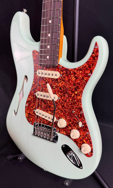 Fender American Professional II Thinline Stratocaster Electric Guitar Surf Green w/ OHSC