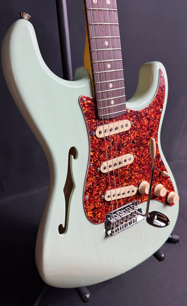 Fender American Professional II Thinline Stratocaster Electric Guitar Surf Green w/ OHSC