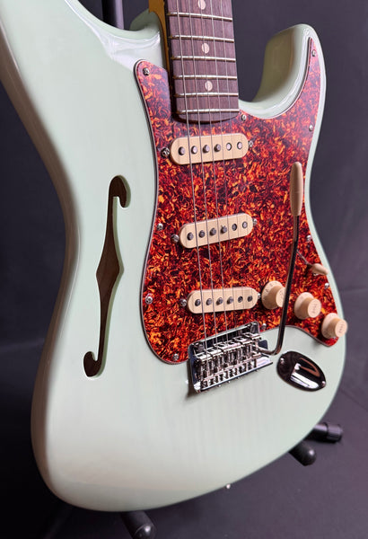 Fender American Professional II Thinline Stratocaster Electric Guitar Surf Green w/ OHSC