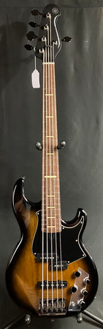 Yamaha BB735A Broad Bass 5-String Bass Guitar Dark Coffee Sunburst w/ Gig Bag (228)