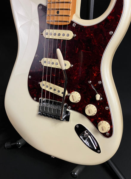 Fender Player Plus Stratocaster Electric Guitar Olympic Pearl Finish w/ Gig Bag