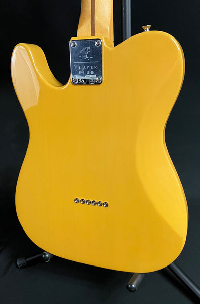 Fender Player Plus Nashville Telecaster Electric Guitar Butterscotch Blonde w/ Gig Bag
