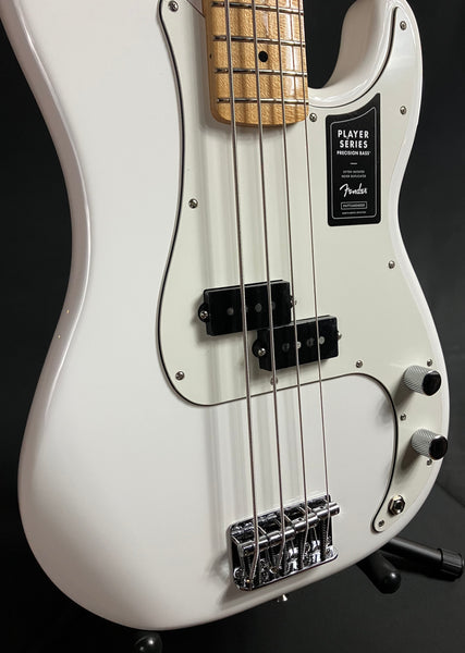 Fender Player Precision Bass 4-String Bass Guitar Polar White (347)