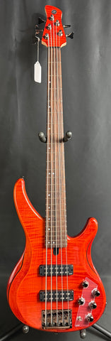 Yamaha TRBX605FM 5-String Bass Guitar Flamed Caramel Brown Finish