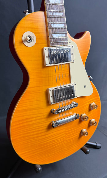 piphone IGC 1959 Les Paul Standard Electric Guitar Lemon Burst Finish w/ OHSC