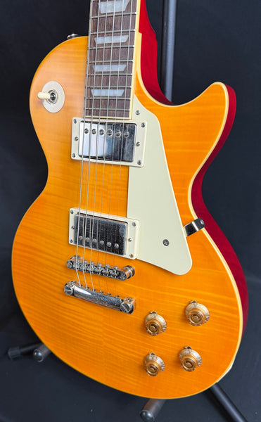 piphone IGC 1959 Les Paul Standard Electric Guitar Lemon Burst Finish w/ OHSC