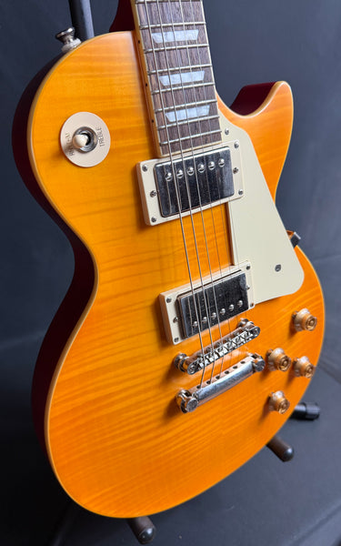 piphone IGC 1959 Les Paul Standard Electric Guitar Lemon Burst Finish w/ OHSC