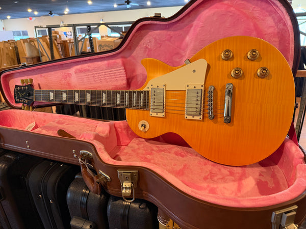 piphone IGC 1959 Les Paul Standard Electric Guitar Lemon Burst Finish w/ OHSC