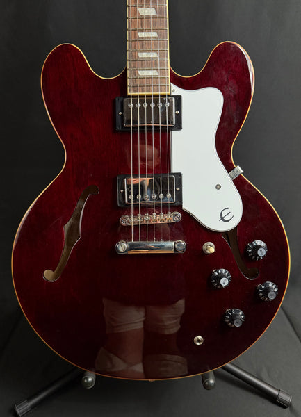 Epiphone Noel Gallagher Riviera Semi-Hollow Body Electric Guitar Dark Wine Red w/ OHSC