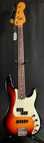 Fender American Ultra Precision Bass 4-String Bass Guitar Ultraburst Finish w/ OHSC
