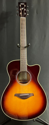 Yamaha FSC-TA BS Transacoustic Concert Cutaway Acoustic-Electric Guitar Brown Sunburst