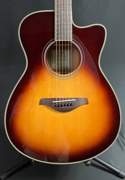 Yamaha FSC-TA BS Transacoustic Concert Cutaway Acoustic-Electric Guitar Brown Sunburst