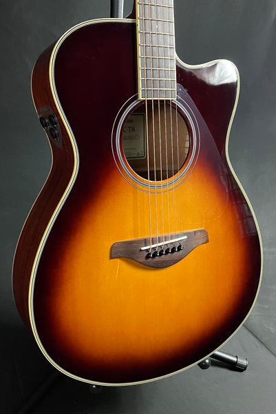 Yamaha FSC-TA BS Transacoustic Concert Cutaway Acoustic-Electric Guitar Brown Sunburst