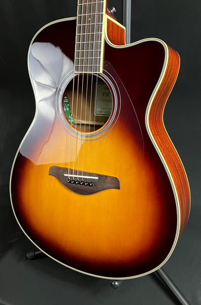 Yamaha FSC-TA BS Transacoustic Concert Cutaway Acoustic-Electric Guitar Brown Sunburst