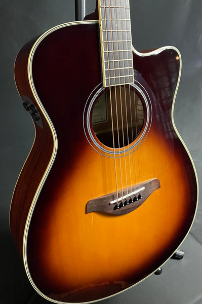 Yamaha FSC-TA BS Transacoustic Concert Cutaway Acoustic-Electric Guitar Brown Sunburst