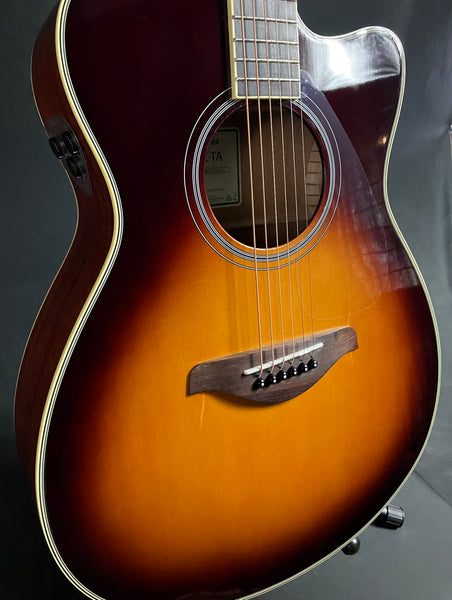 Yamaha FSC-TA BS Transacoustic Concert Cutaway Acoustic-Electric Guitar Brown Sunburst