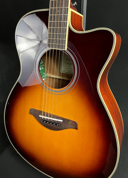 Yamaha FSC-TA BS Transacoustic Concert Cutaway Acoustic-Electric Guitar Brown Sunburst