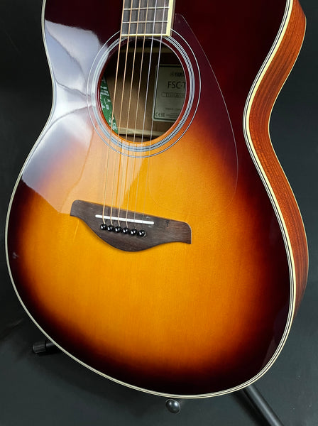 Yamaha FSC-TA BS Transacoustic Concert Cutaway Acoustic-Electric Guitar Brown Sunburst