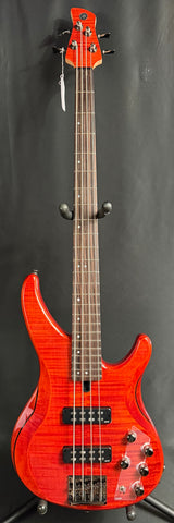 Yamaha TRBX604FM 4-String Bass Guitar Flamed Caramel Brown Finish