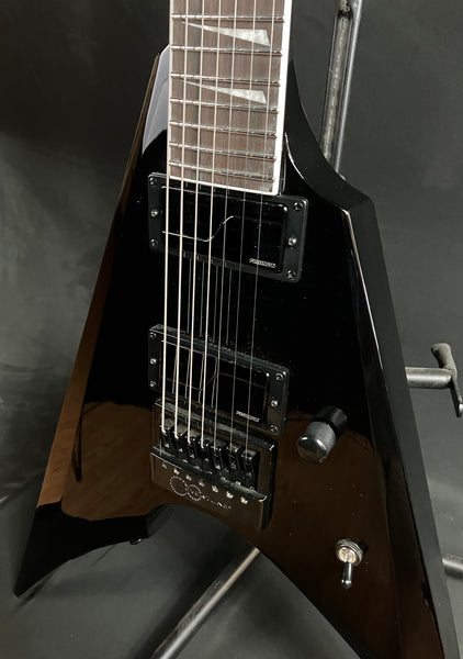 ESP LTD Arrow-1007 Baritone Evertune 7-String Electric Guitar Gloss Black Finish