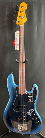 Fender American Professional II Jazz Bass Fretless 4-String Bass Guitar Dark Night w/ OHSC