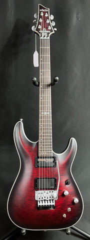 Schecter C-1 Platinum FR-S Electric Guitar Satin Crimson Red Burst w/ Case