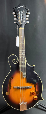 Washburn M3E F-Style Acoustic-Electric Mandolin Vintage Sunburst w/ Case