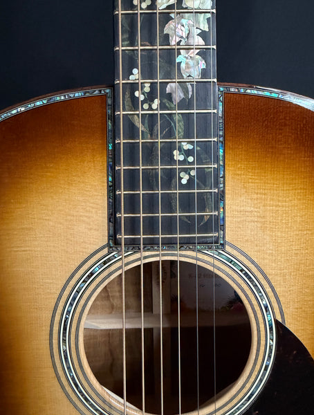 Martin O'ahu K-42 Hibiscus Acoustic Guitar Dark Toasted Burst w/ Case #16 of 100